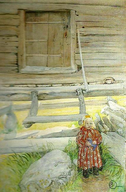 Carl Larsson havreskarningll- Sweden oil painting art
